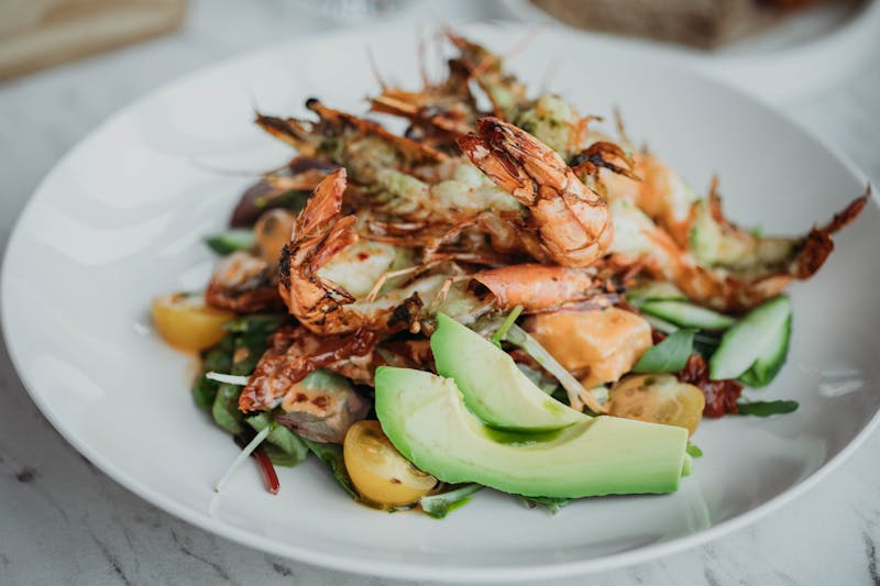Chuys grilled shrimp and avocado power bowl